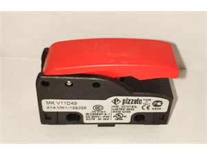 MKV 11D49 mikrokapcsoló piros nyomógombbal