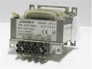 Transzformátor 63VA 230/24V